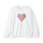 Polyamory Heart Lines Sweater: Pride Gradient Sweatshirt